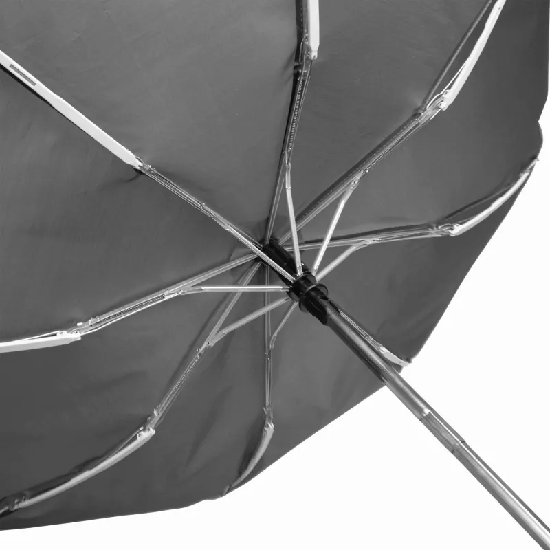 Automatyczny, wiatroodporny, kieszonkowy parasol BORA - szary (56-0101283)