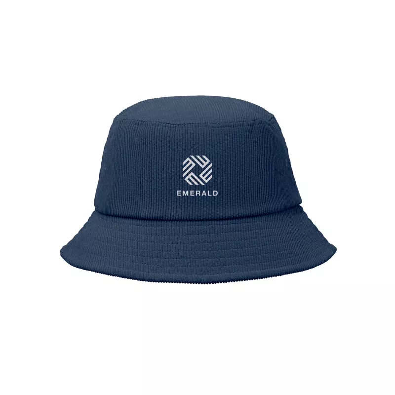 Kapelusz bucket sztruksowy 220 g/m² SCOOP - Niebieski (MO2869-04)