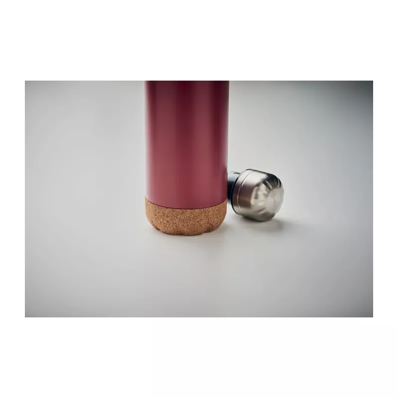 Butelka termiczna z korkową podstawą 500 ml ASPEN CORK - Burgund (MO6313-02)