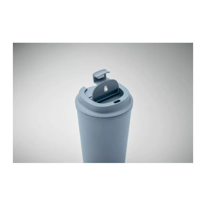 Kubek dwuścienny z PLA 350 ml BEIBAKU - Petrol (MO2310-20)