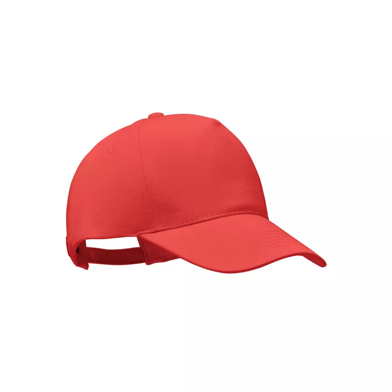 Czapka z daszkiem organiczna 250 g/m² BICCA CAP - Czerwony (MO6432-05)