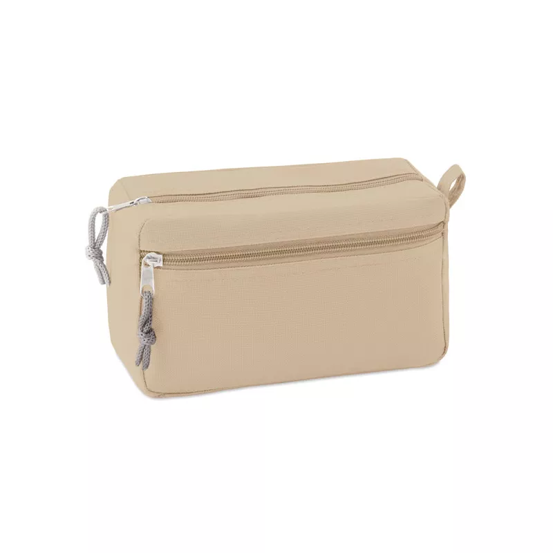 Kosmetyczka z podwójnym zamkiem NEW & SMART - Bezowy (MO9345-13)