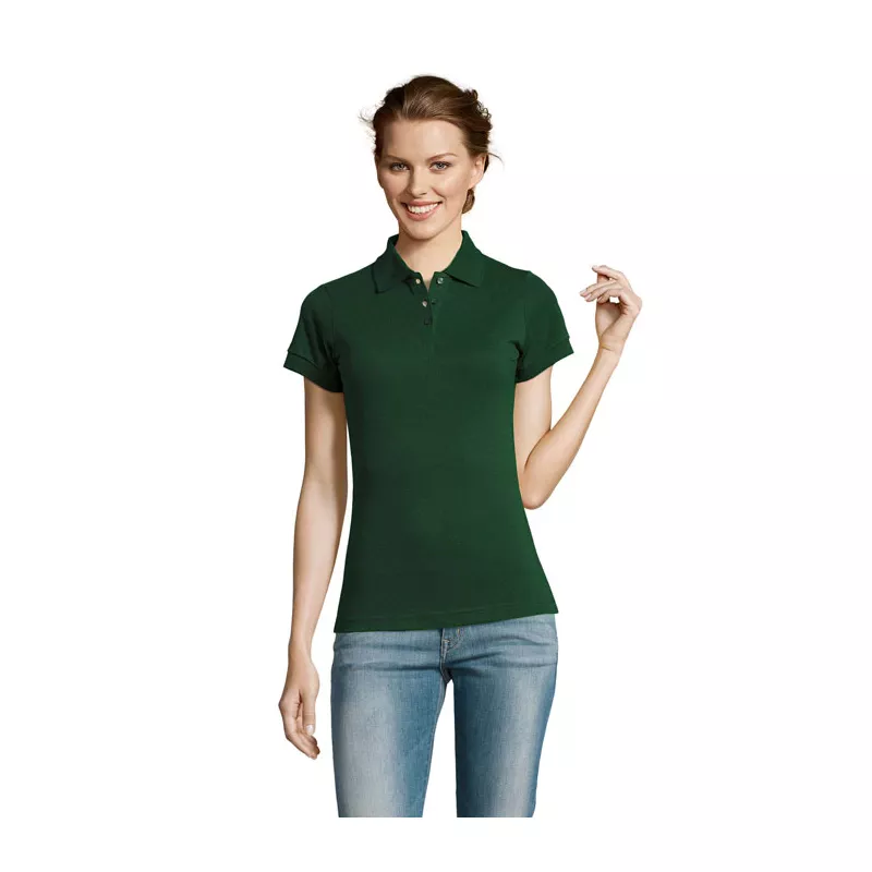 Koszulka polo damska 200 g/m² Sol's PRIME WOMEN - Ciemno-Zielony (S00573-BO)