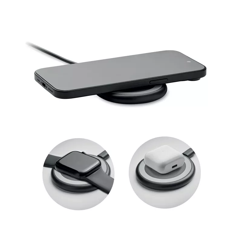 Ładowarka bezprzewodowa 3 w 1 15W WERLIES - Czarny (MO2420-03)