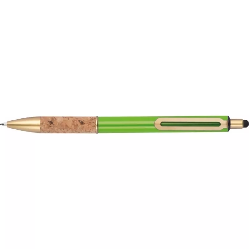 Długopis metalowy touch pen CAPRI - jasnozielony (369029)