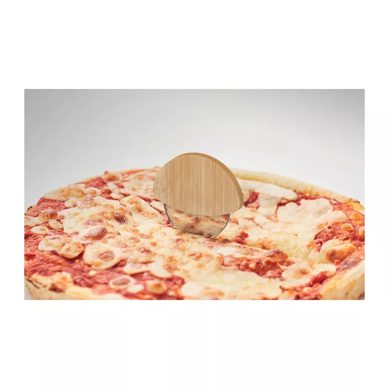 Nóż do pizzy z bambusowym uchwytem NAPOL - Drewna (MO2913-40)