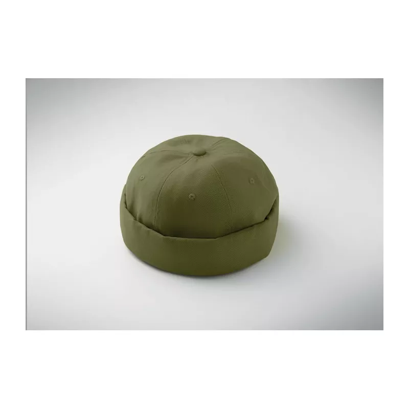 Czapka docker ze szczotkowanej bawełny 260 g/m² DOCK - Zieleń Wojskowa (MO2923-49)