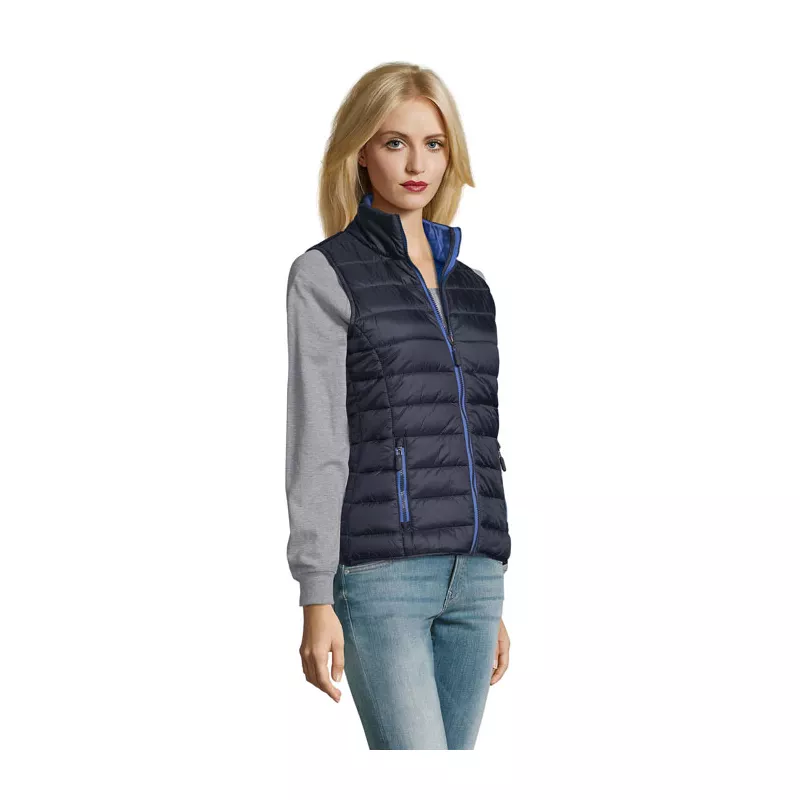 Kamizelka pikowana damska Sol's WAVE WOMEN - Granatowy (S01437-NY)