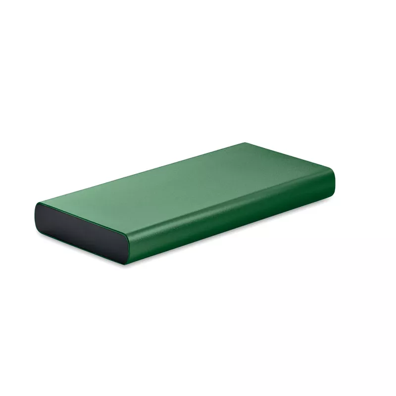 Powerbank 10 000 mAh aluminiowy POWERFLAT 10C - Ciemnozielony (MO6770-60)