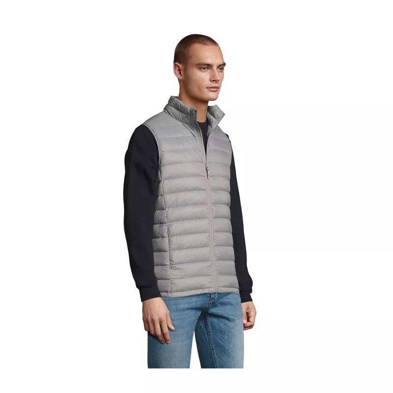Kamizelka puchowa męska Sol's WILSON BW MEN - Metal Grey (S02889-MG)