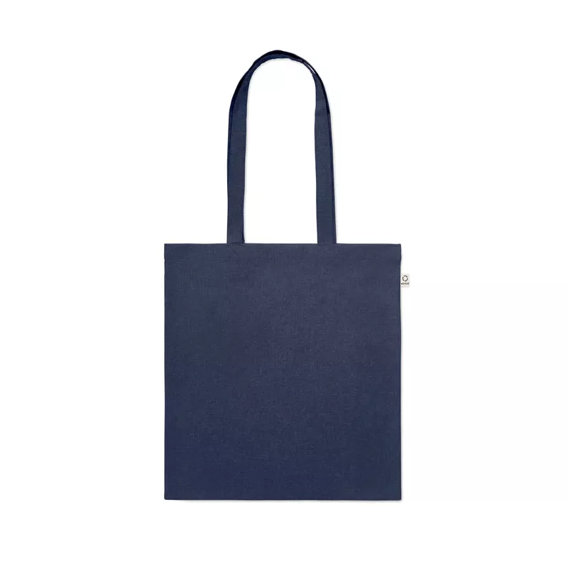Torba z bawełny z recyklingu 140 g/m² VIVEKA COLOUR - Niebieski (MO2302-04)