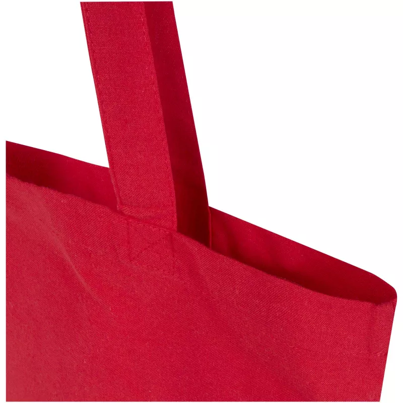 Madras Blend torba na zakupy z bawełny z recyklingu z certyfikatem GRS o gramaturze 140 g/m² i pojemności 7l - Czerwony (12076021)