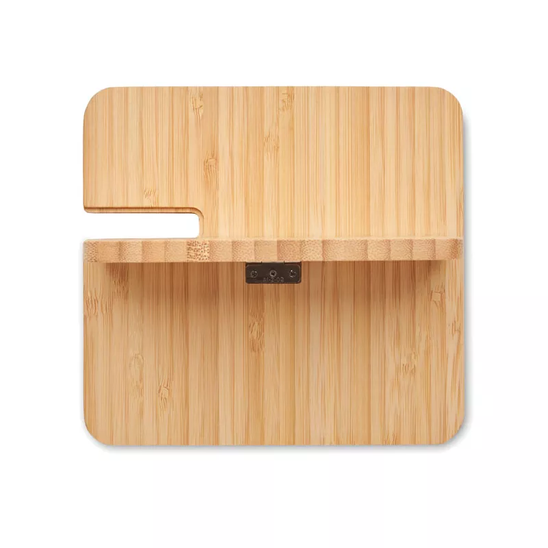 Stacja ładująca 3 w 1 15W w bambusowym etui BOOGAR - Drewna (MO2458-40)
