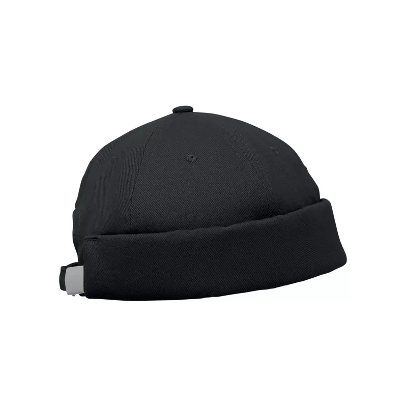 Czapka docker ze szczotkowanej bawełny 260 g/m² DOCK - Czarny (MO2923-03)