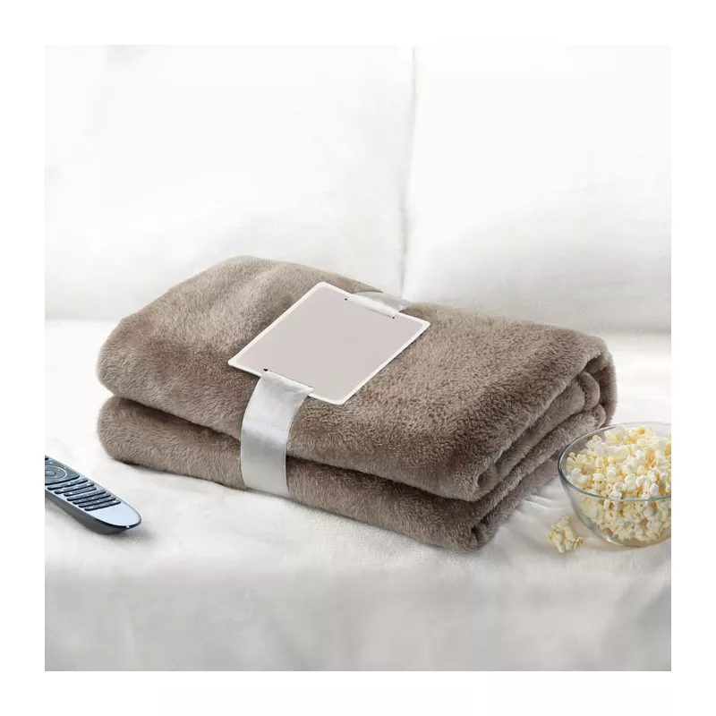 Koc polarowy 120x150 cm 280 g/m² DAVOS - Khaki (MO9088-39)