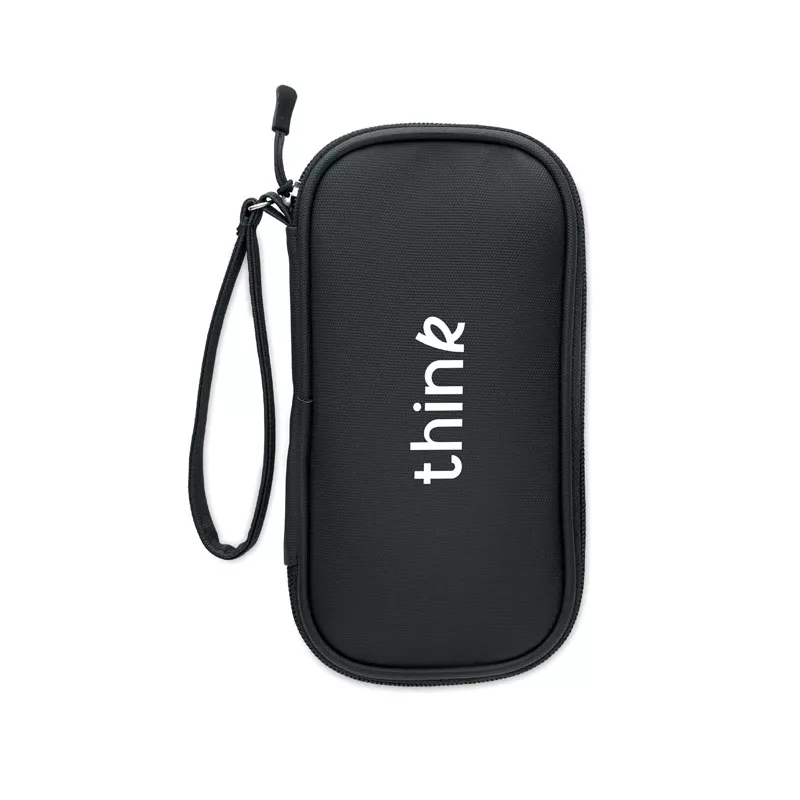 Etui na akcesoria z RPET 600D ALLTHERE - Czarny (MO2859-03)