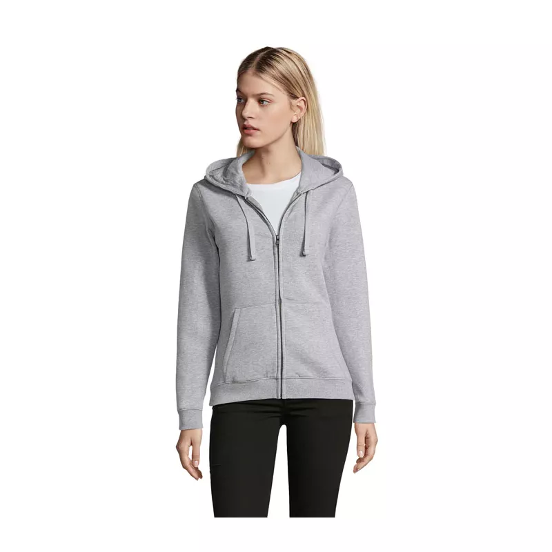 Bluza damska rozpinana 280 g/m² Sol's SPIKE WOMEN - Szary Melanż 2 (S03106-GY)