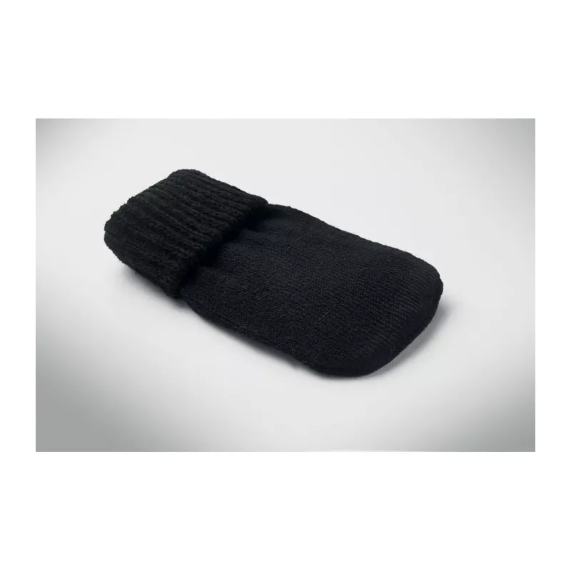 Ogrzewacz do rąk w dzianinowym pokrowcu WARMMUFF - Czarny (MO2667-03)