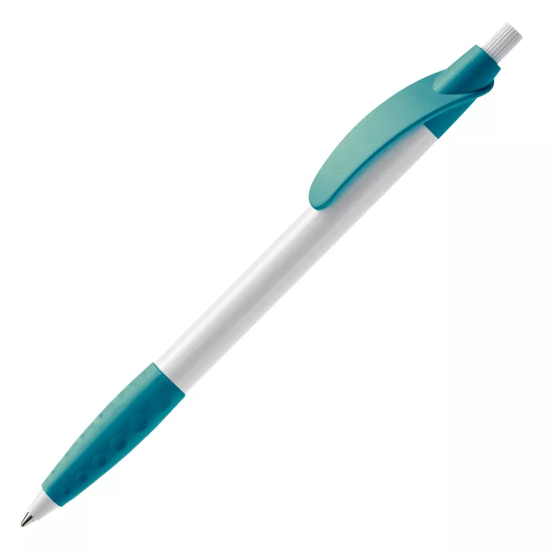 Długopis plastikowy (ABS) Cosmo - biało / turkusowy (LT87622-N0137)
