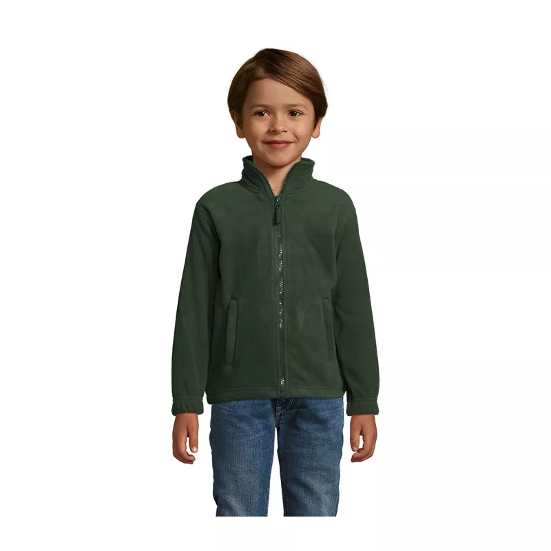 Bluza polarowa dziecięca 300 g/m² Sol's NORTH KIDS - Zielony (S00589-FI)