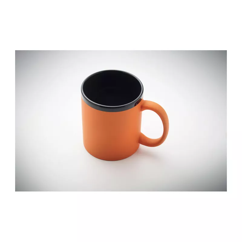 Kubek ceramiczny soft touch 300 ml RUBY - Pomaranczowy (MO2719-10)