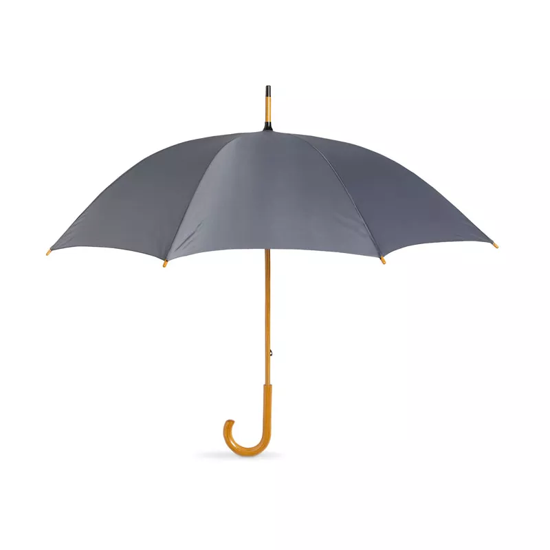Parasol klasyczny 23" z drewnianym trzonem CALA - Szary (KC5132-07)