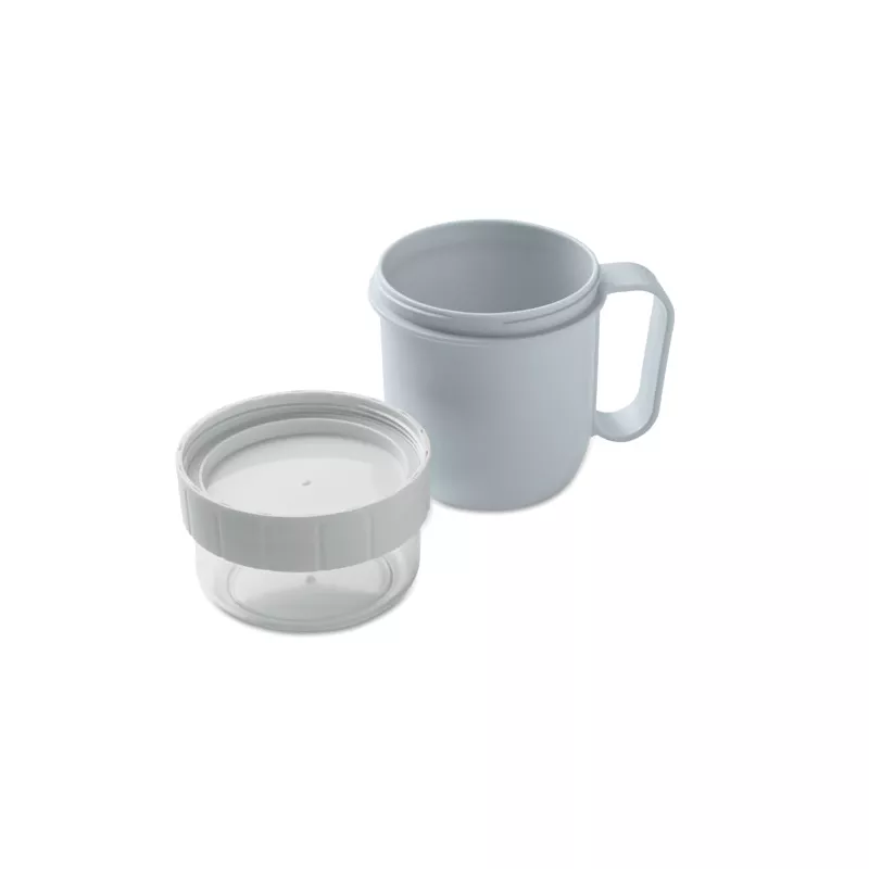 Kubek śniadaniowy z pojemnikiem 450 ml CUP ON GO - Baby Blue (MO2679-66)