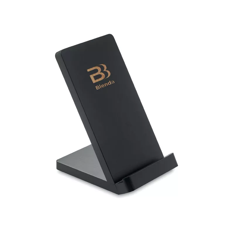 Ładowarka ze stojakiem 15W WIRESTAND - Czarny (MO9692-03)