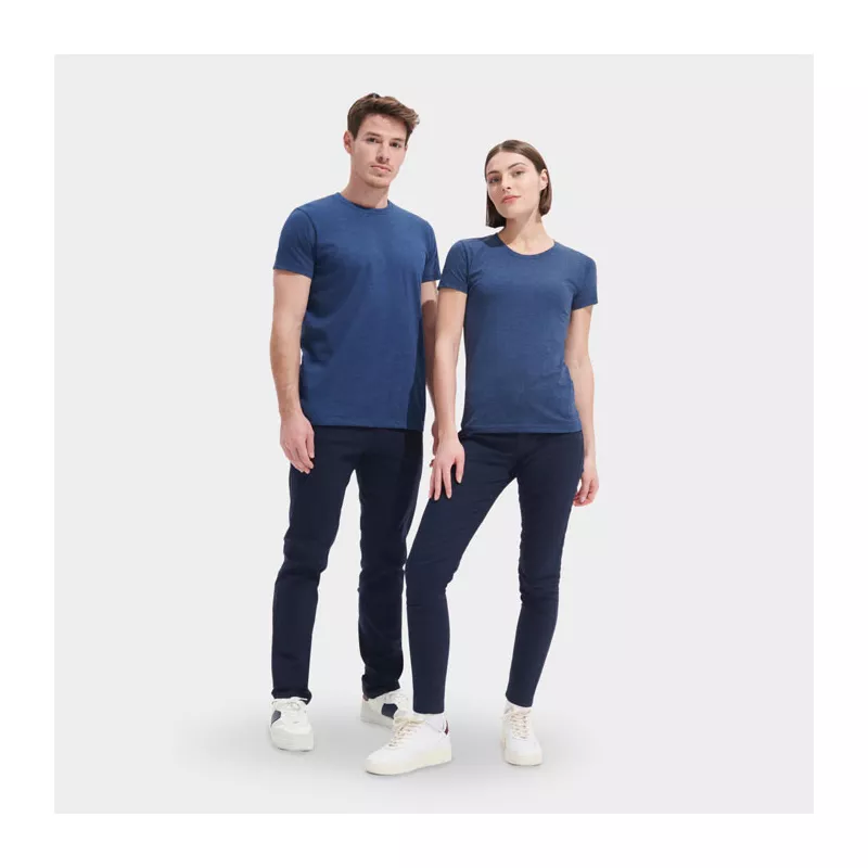 Koszulka męska dopasowana 150 g/m² Sol's REGENT FIT - Melanż Denim (S00553-HD)