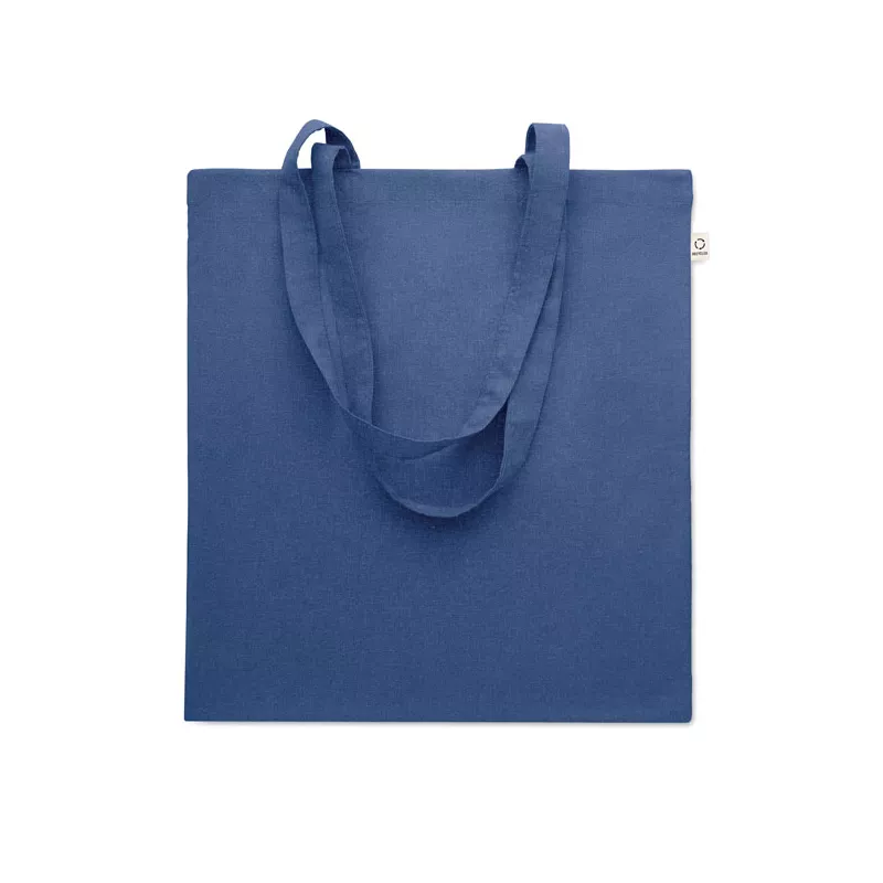 Torba z bawełny z recyklingu 140 g/m² VIVEKA COLOUR - Niebieski (MO2302-37)