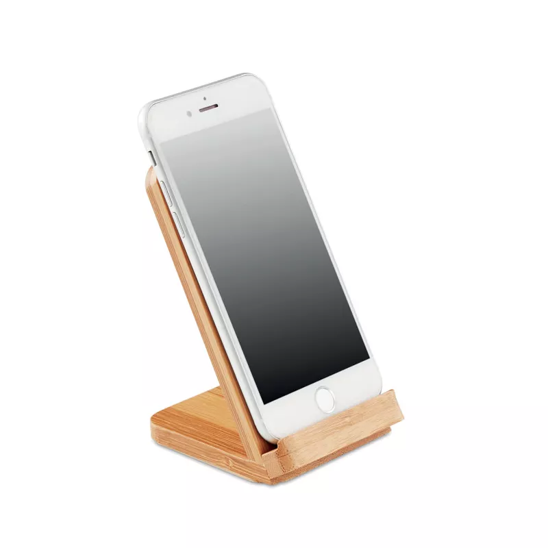 Ładowarka ze stojakiem 15W WIRESTAND - Drewna (MO9692-40)