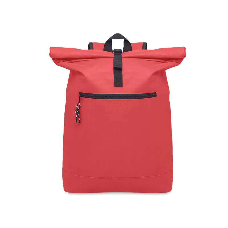Plecak rolltop na laptop 15" z poliestru 600D IREA - Czerwony (MO2170-05)