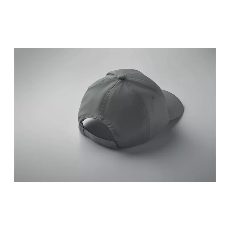 Czapka z daszkiem 5-panelowa z bawełny 160 g/m² BUZZ - Szary (MO1447-07)