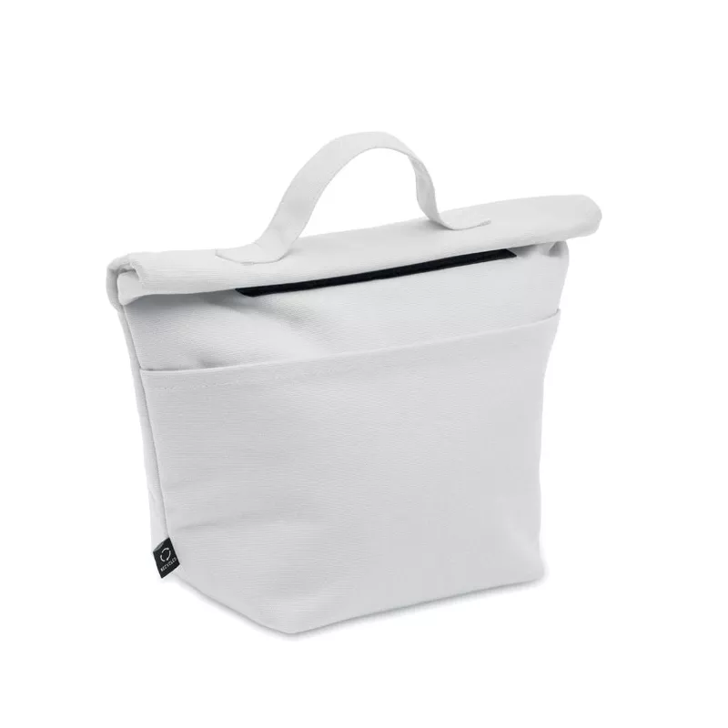 Torba termiczna na lunch z recyklingu RECOBA COLOUR - Bialy (MO2551-06)