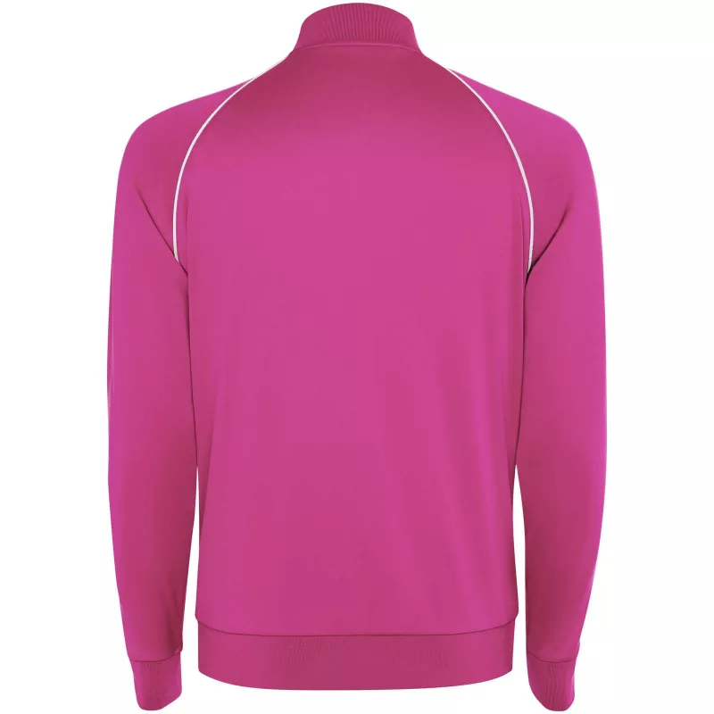 Męska bluza Valier z zamkiem błyskawicznym na całej długości - Pink Fluor (R0437-PINKFLUO)