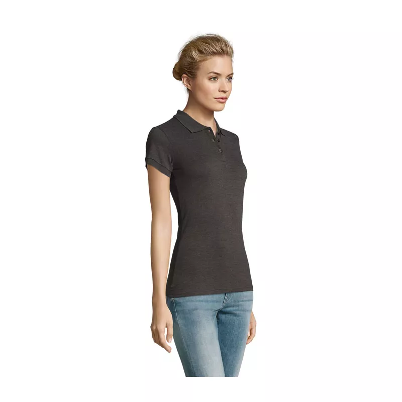 Polo damskie piqué 180 g/m² Sol's PERFECT WOMEN - Charcoal Melange (S11347-CE)