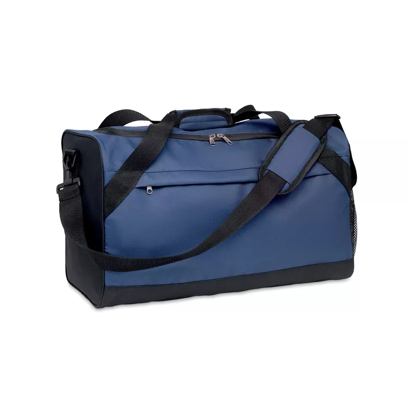 Torba sportowa z RPET 600D z odpinanym paskiem TERRA + - Niebieski (MO6209-04)