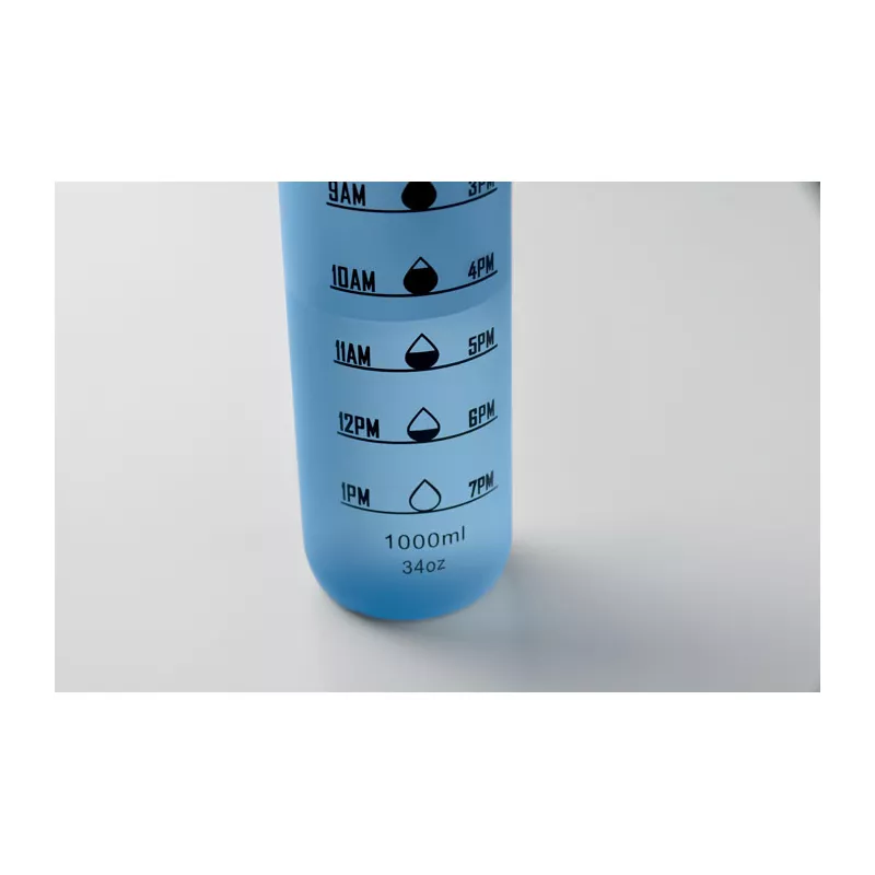Butelka sportowa RPET 1000 ml ISFORDEN MARK - Przezroczysty Blekitny (MO2672-52)