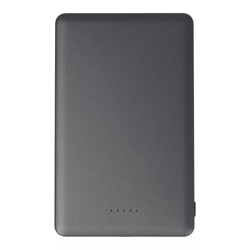 Bezprzewodowy powerbank Nexus kompatybilny z MagSafe R-ABS 5000mAh - czarny / stalowoszary (LT95510-N0235)