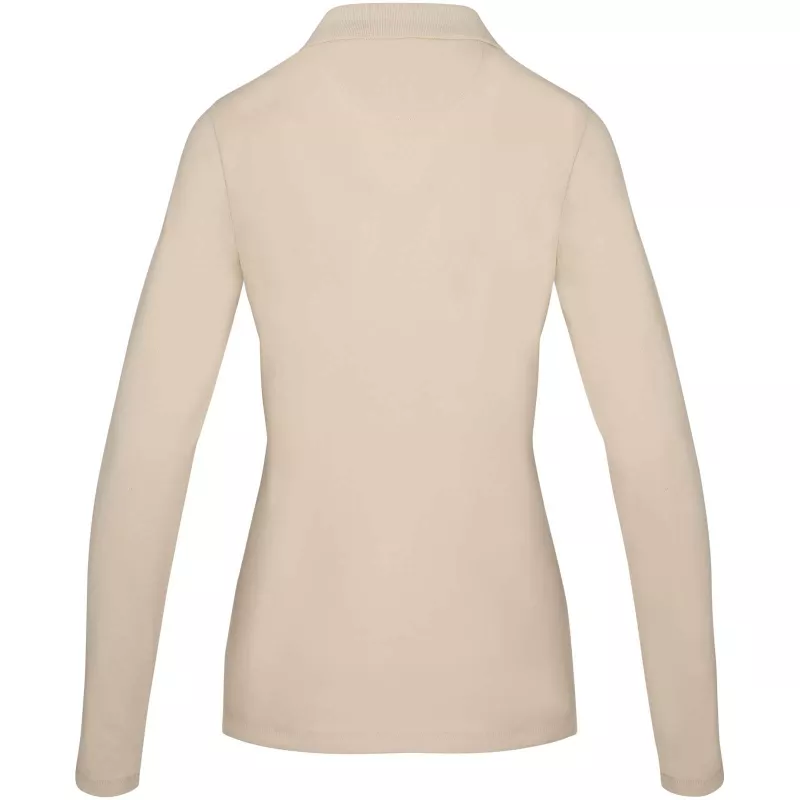 Damskie polo Oakville z długim rękawem - Sandstone (38087-SANDSTON)