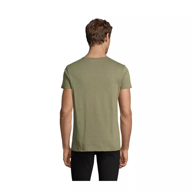 Koszulka męska dopasowana 150 g/m² Sol's REGENT FIT - Melanż Khaki (S00553-HK)