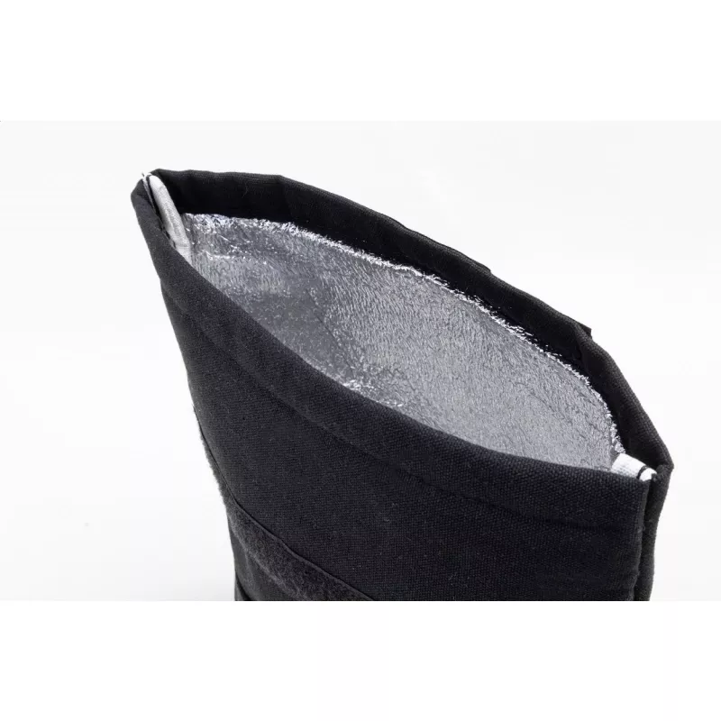 Rekan Cool torba termiczna z recyklingowanego płótna - czarny (AP800122-10)