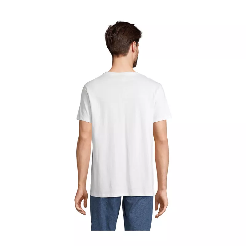 Koszulka unisex z dekoltem w serek Sol's REGENT V - Bialy (S04765-WH)