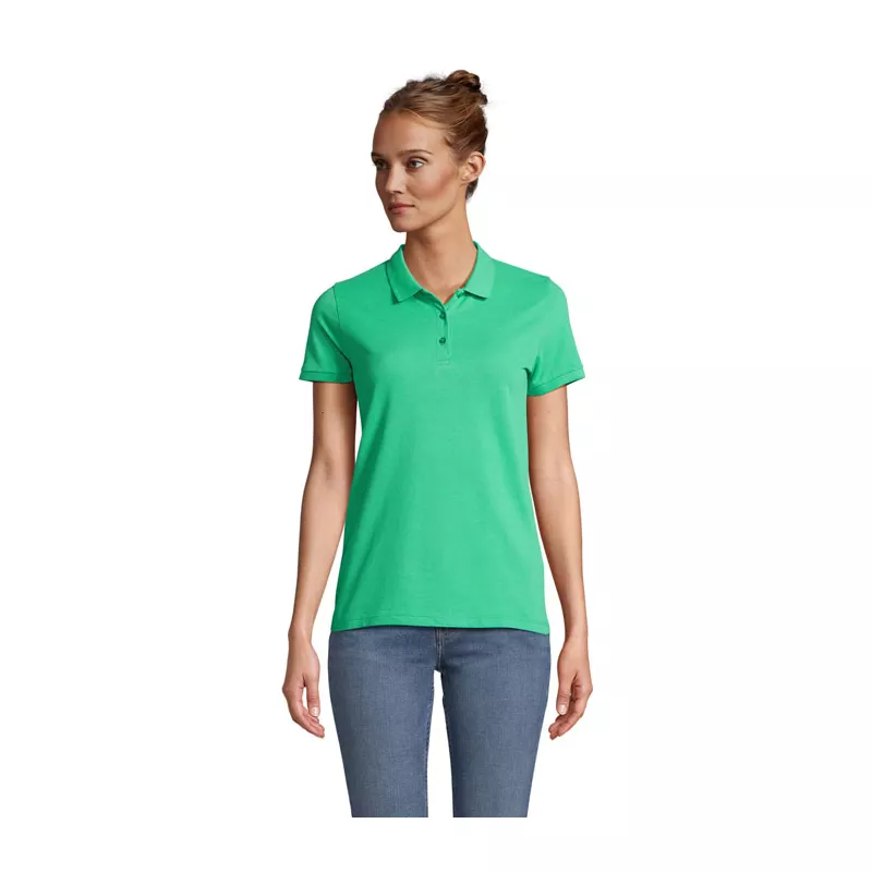 Polo damskie organiczne 170 g/m² Sol's PLANET WOMEN - Wiosenna Zieleń (S03575-EO)