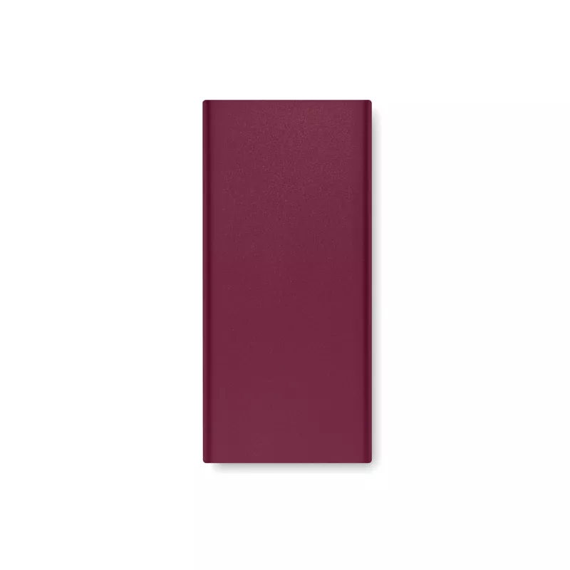 Powerbank 10 000 mAh aluminiowy POWERFLAT 10C - Burgund (MO6770-02)