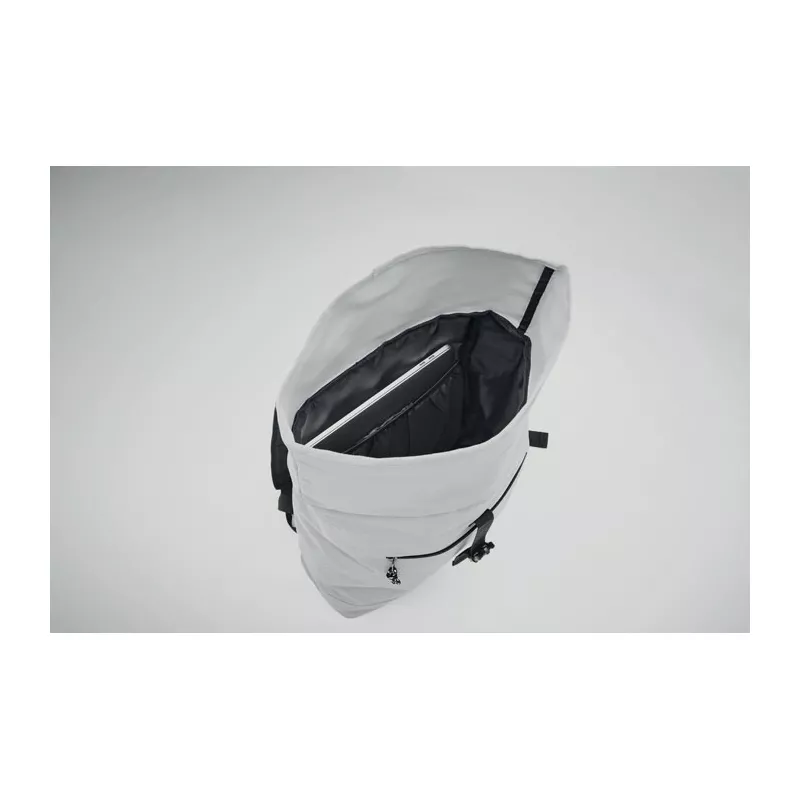 Plecak rolltop na laptop 15" z poliestru 600D IREA - Bialy (MO2170-06)