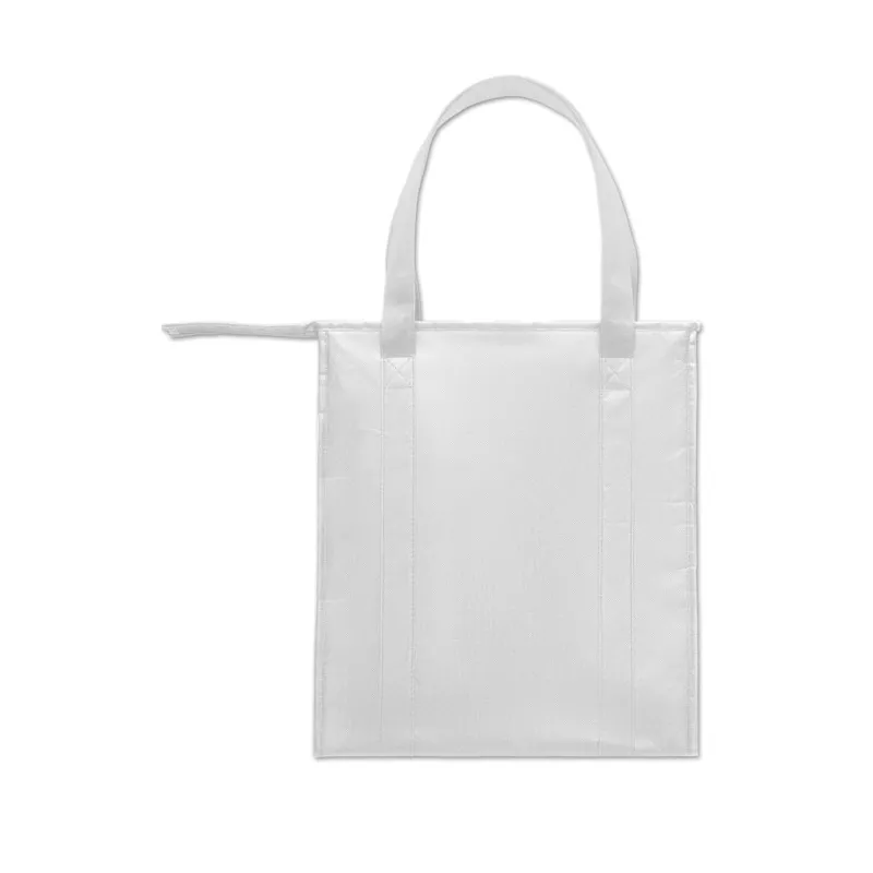 Torba chłodząca z włókniny RPET 25 l 80 g/m² WOOLER - Bialy (MO2492-06)