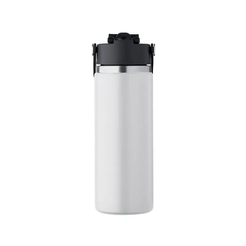 Butelka termiczna ze słomką 500 ml SUMA GRIP - Bialy (MO2775-06)
