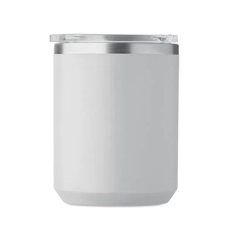 Kubek dwuścienny z przesuwaną pokrywką 400 ml COCOA - Szary (MO2900-07)