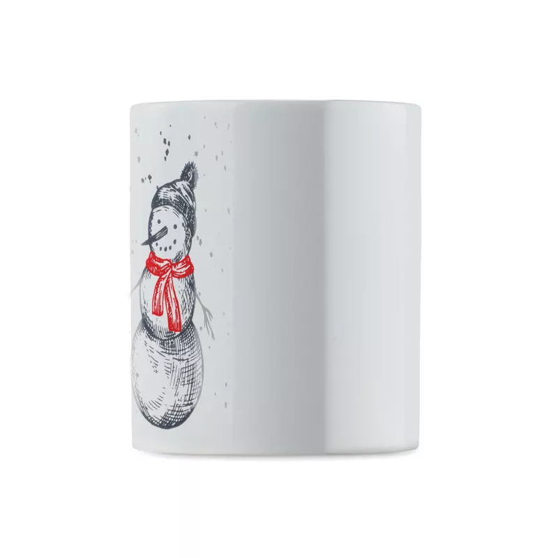 Kubek ceramiczny świąteczny 300 ml FESTIMUG - Czarny/Czerwony (CX1571-83)